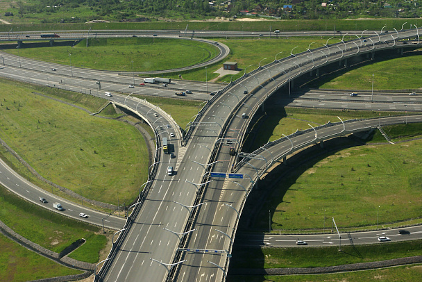КАД с удобной дорожной развязкой  